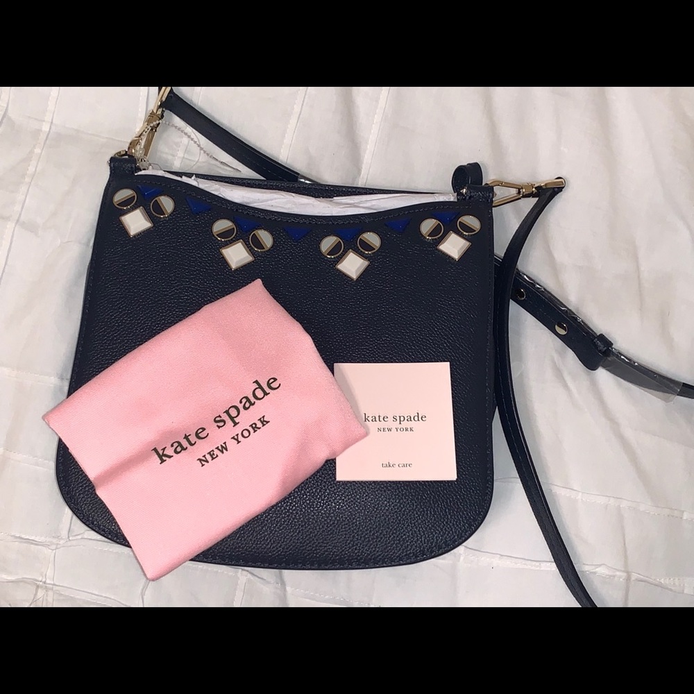 Kate Spade Navy Jeweled Large Crossbody